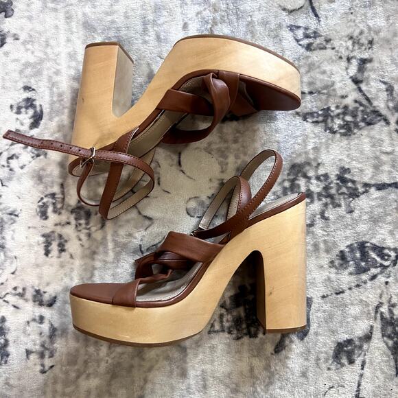 PAIGE Cayden Ankle Strap Heeled Sandal Sz 9.5 - Picture 2 of 6